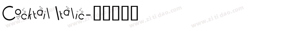 Cocktail Italic字体转换